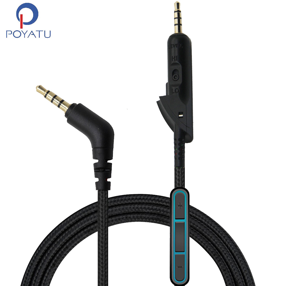 Wired Earphone Mic - Poyatu Replacement Cable for Bose QC15