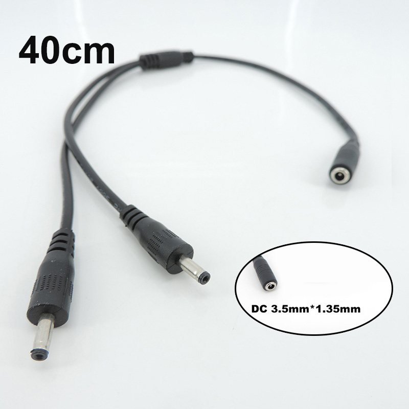 Cable Extension 3.5 - DC 3.5*1.35mm Power Connector Y Splitter