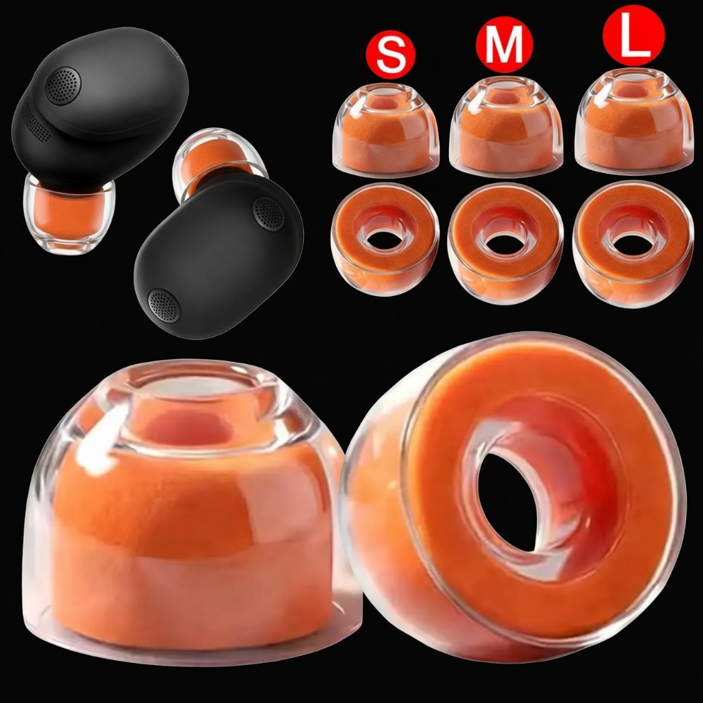 Earphone Foam Tip - S/M/L Silicone+Memory Foam Earphone Earbud Tips