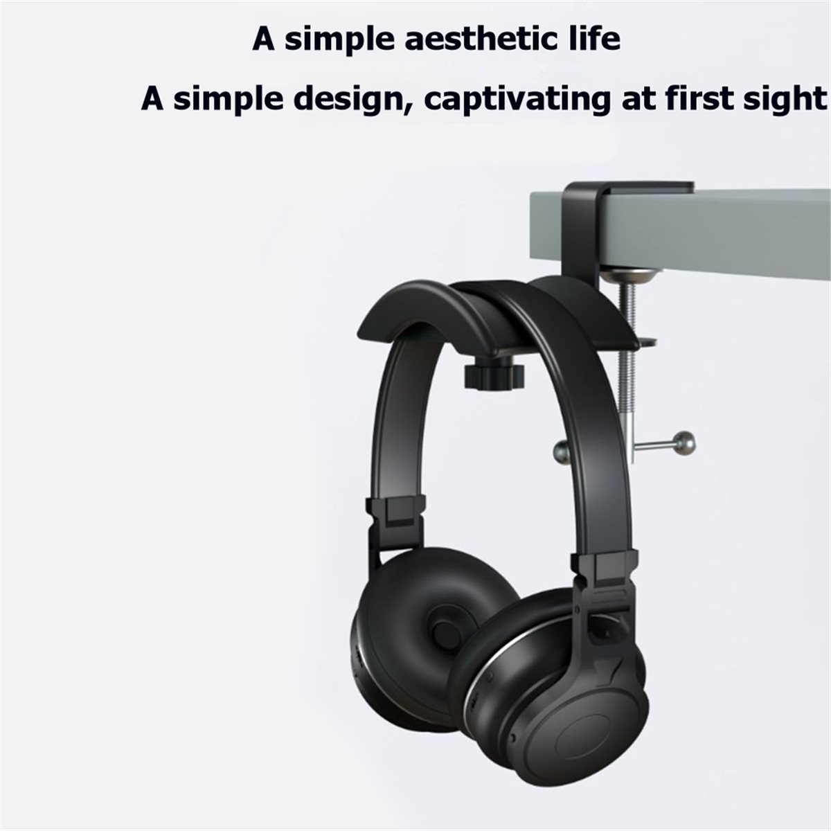 Headphone Stand Desk - DT75BG Adjustable Rotatable Arm Clamp PC
