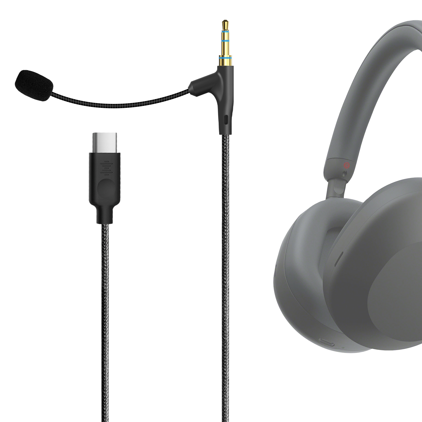 Beats Headphone Solo 4 - Geekria Boom Mic Headphones Cable Compatible