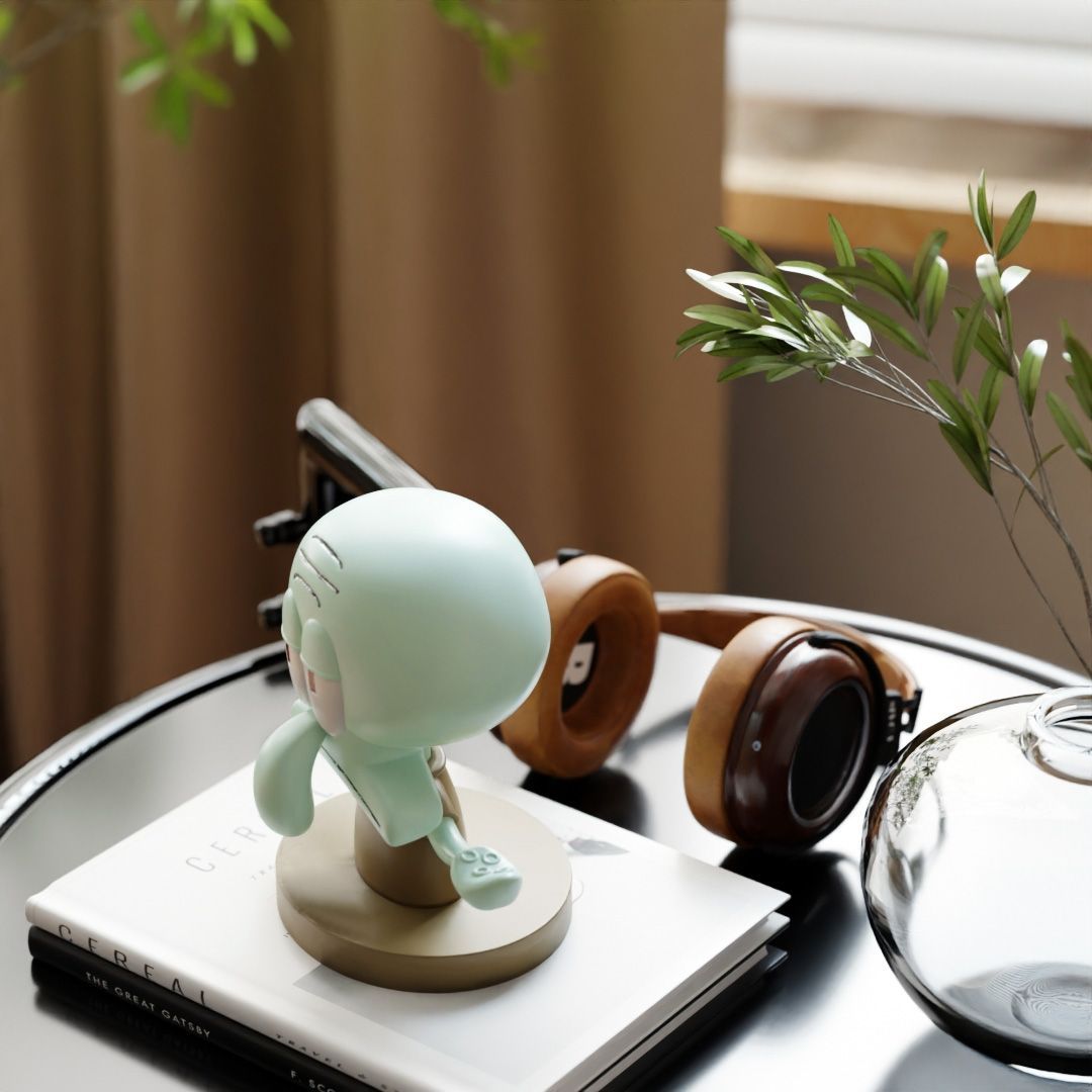 SpongeBobs SquarePants Squidwa - Headphone Stand Desk 评论和价格