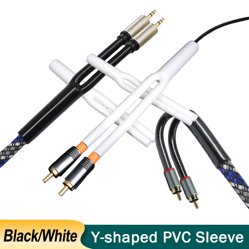 2-100pcs Y-shaped PVC Sleeve 7 - Audio Splitter Y 评论和价格