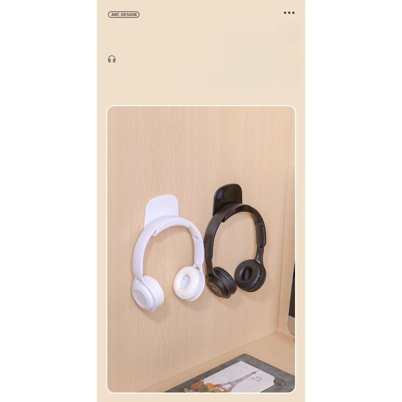 Punch Free Adhesive Plastic He - Headphone Stand Desk 评论和价格