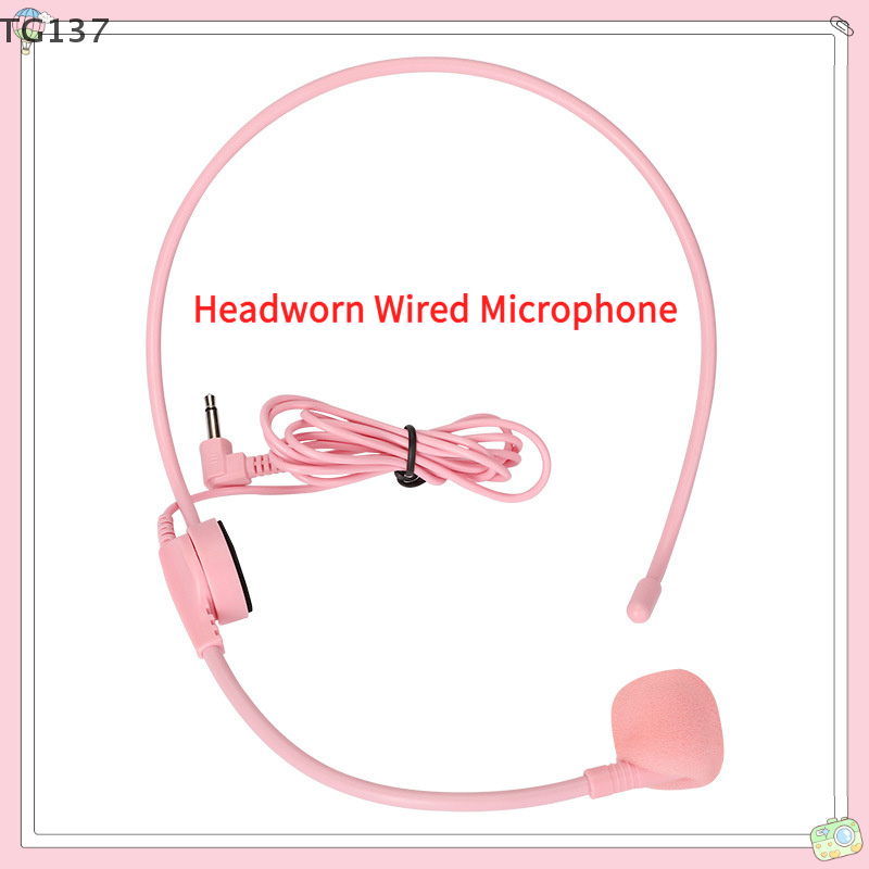 1Pcs 3.5MM Pink Headworn Wired - Wired Earphone Mic 评论和价格