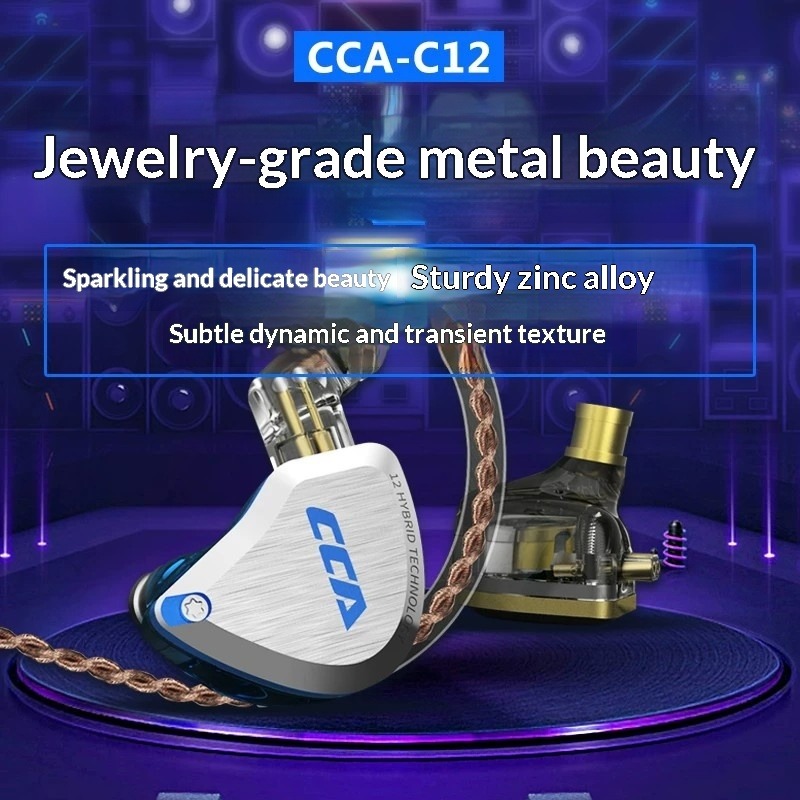 CCA C12 Earphones Hi-Fi Audiop - Audiophile Headphone Wired 评论和价格