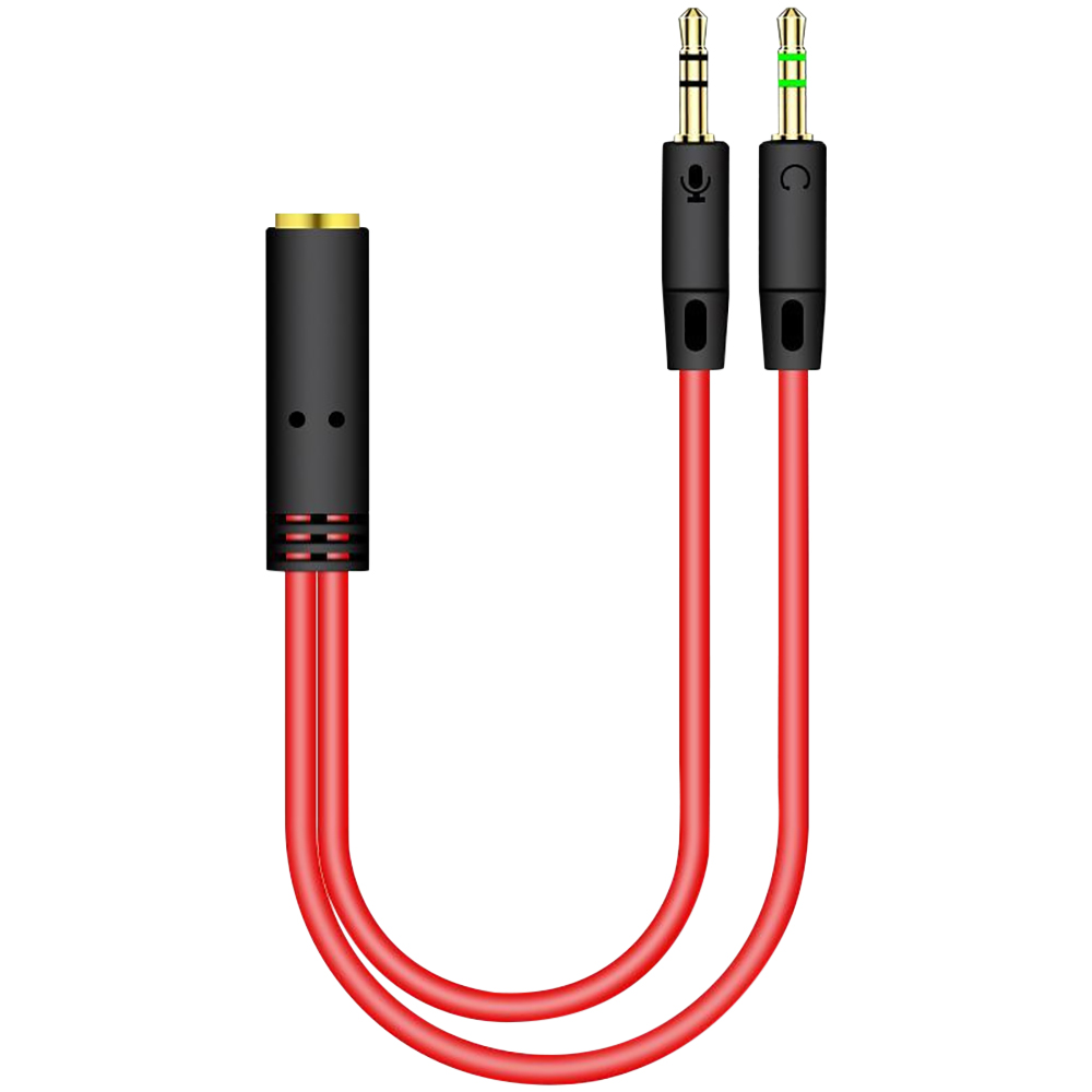 3.5mm Jack 2 Male To 1 Female  - Cable Extension 3.5 评论和价格