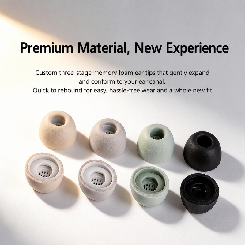 Three-layer Memory Foam Ear Ti - Earphone Foam Tip 评论和价格