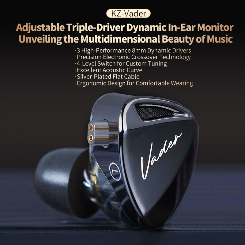 KZ Vader Custom IEM HiFi Monit - In Ear Monitor Iem 评论和价格